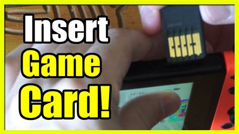 How to Insert a Game Card .